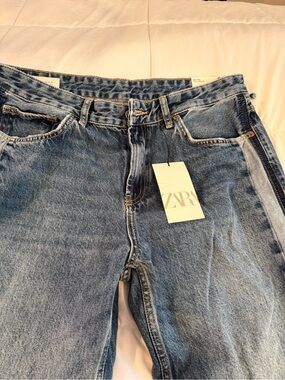 Zara Light Blue Denim Jeans WIDE LEG 👖SEE LAST PIC.